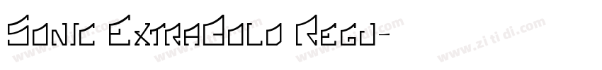 Sonic ExtraBold Regu字体转换